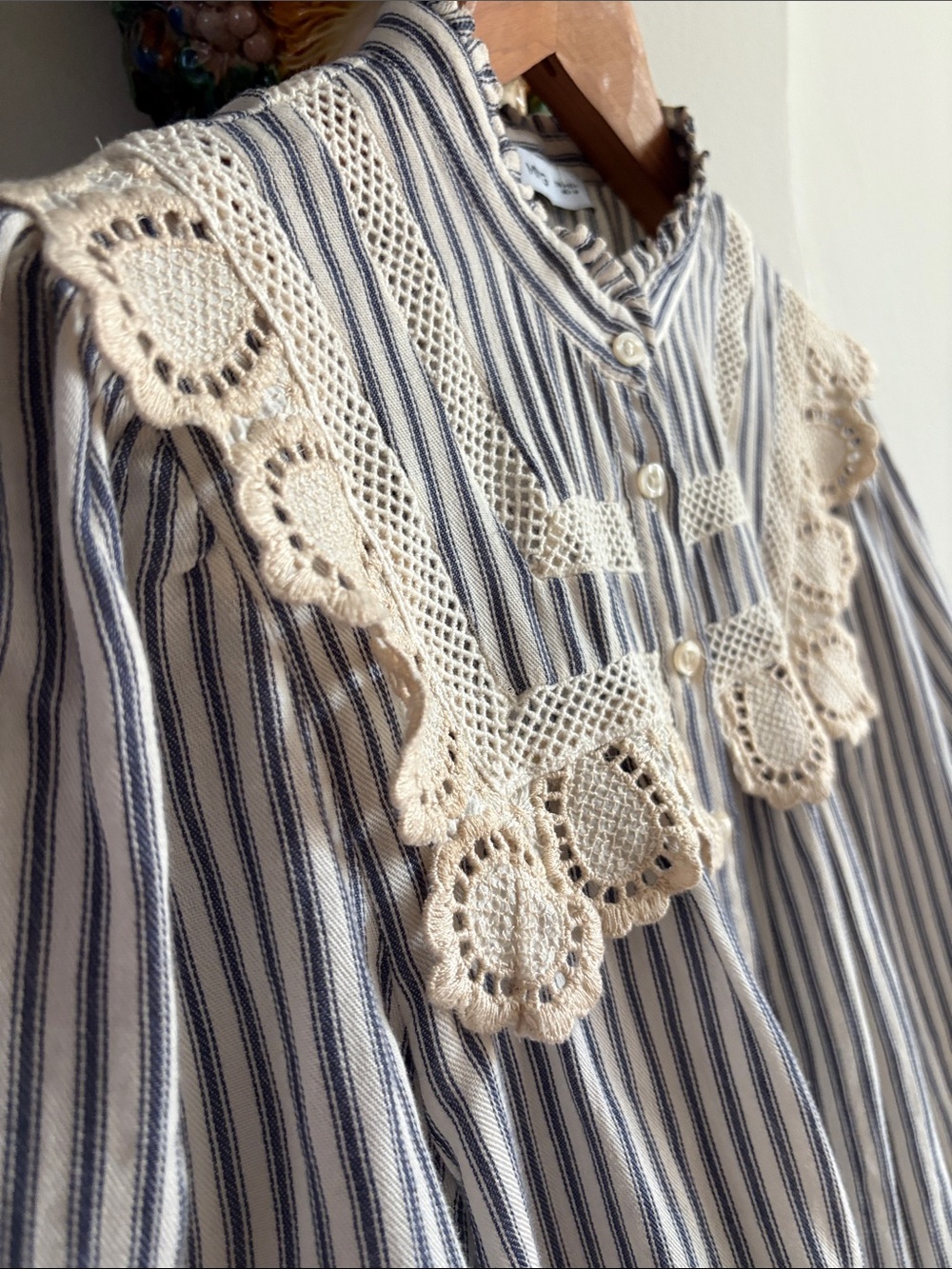 MANGO Swiss Embroidery Cotton Blouse - Picture 6 of 10